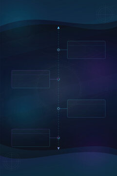 Modern Vertical Timeline Infographic Template with 4 Glass Steps