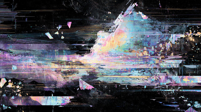 Digital Glitch Art Explosion