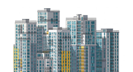 Obraz premium skyscrapers in the city