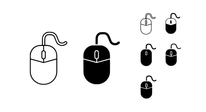 Simple Computer Mouse Icons