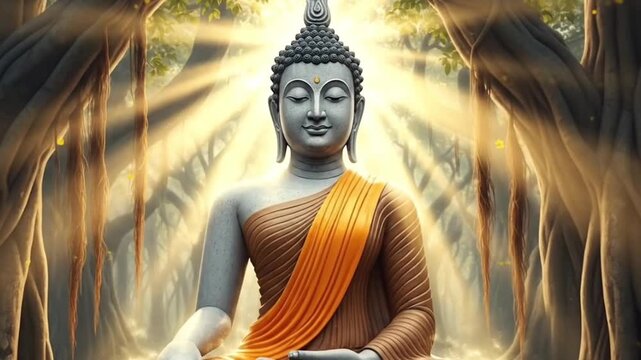siddhartha gautama enlightened under bodhi tree