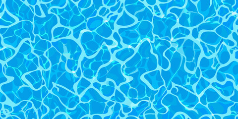 Obraz premium Abstract blue water ripples and waves create a flowing pattern
