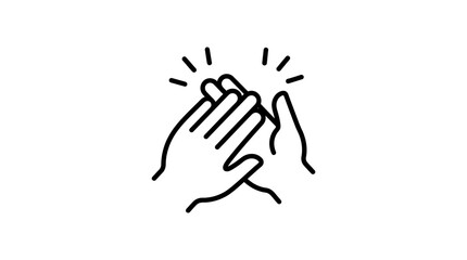 Fototapeta premium Hands Clapping Icon
