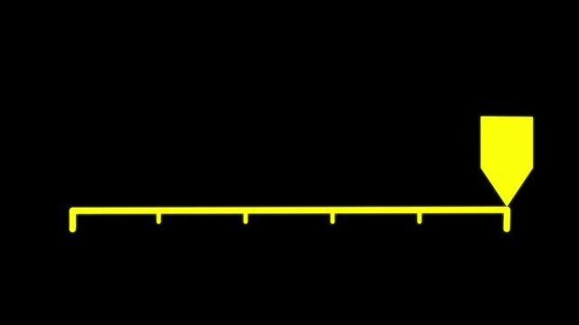 simple infographic element - timeline icon animation. timeline concept with seven steps.