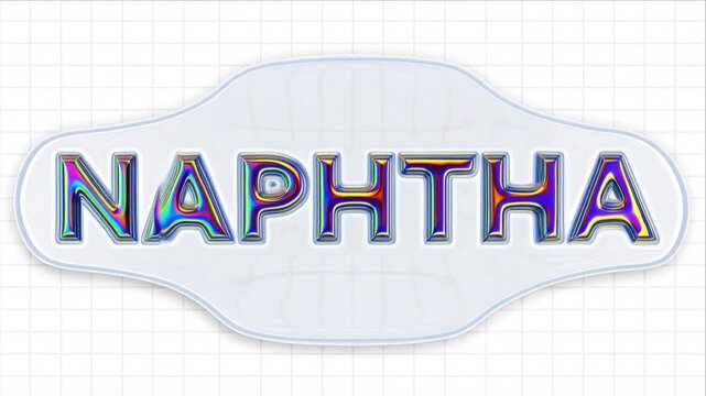 Naphtha oil liquid ripple refraction on white grid for physics
