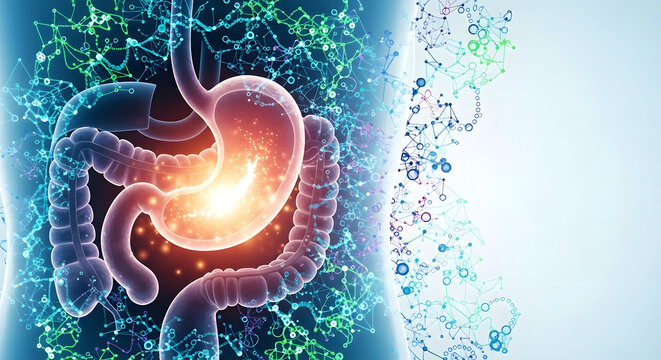 Digestive system and dna strands