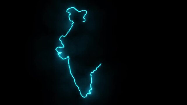 Indian map animation foggy effect in adobe AE