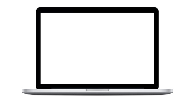 A white tablet computer isolated on transparent background