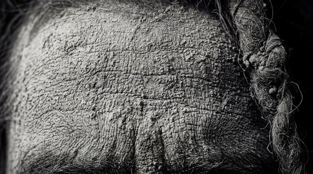 Elderly man as Naga sadhu with ash-covered face and matted dreadlocks. Hindu ascetic in spiritual contemplation. Renunciation and devotion in Indian religious tradition