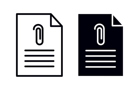 Attach document icons collection
