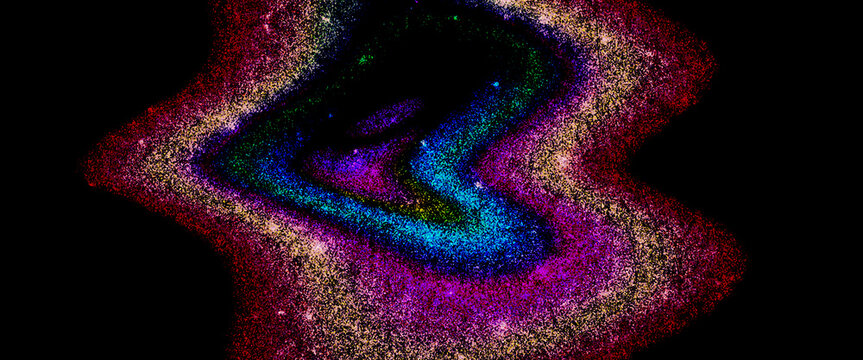 Fundo futurista com movimento suave e textura c&oacute;smica abstrata.