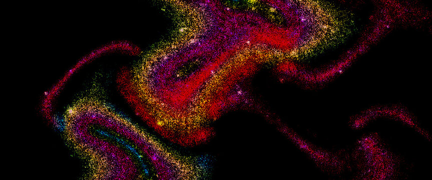 Design abstrato com energia luminosa e profundidade visual.