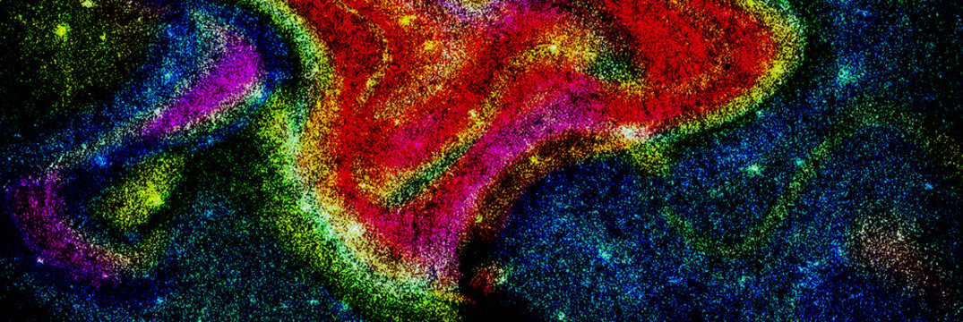 Fundo com efeito abstrato e padr&atilde;o inspirado no espa&ccedil;o.