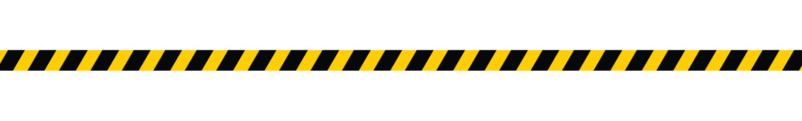 Road traffic safety straight line border with Yellow and black striped isolated on transparent background. EPS 10   © Savita