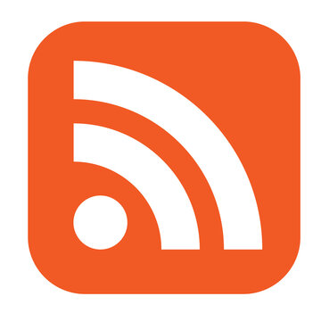 orange colored wifi and wireless iconic vector