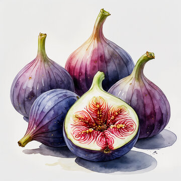 aquarelle de figues