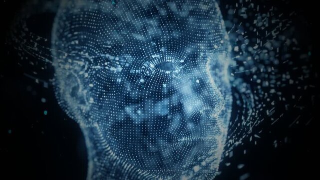 Futuristic 4K DIGITAL IDENTITY Concept - Advanced Cyber Security, Data Protection, and High-Tech Hacking Background for Technology Visualization