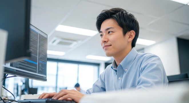 システムエンジニア（SE）：オフィスでシステム開発・プログラマー・コーダー