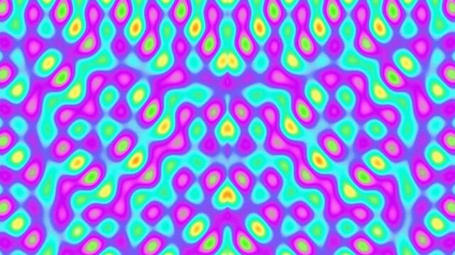 Colorful abstract psychedelic pattern with vibrant geometric shapes