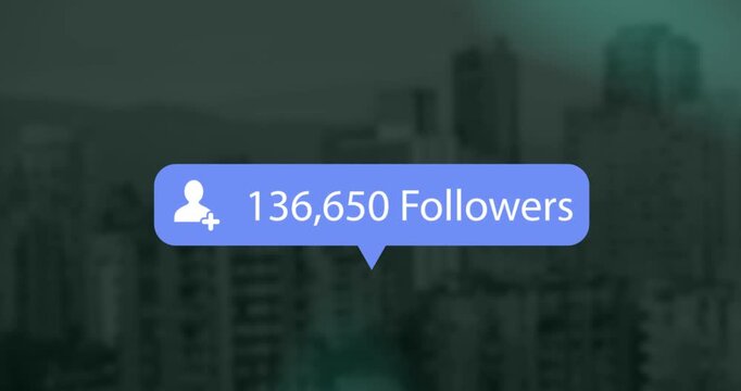 The number of social media followers is increasing