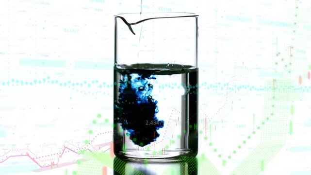 Animation of dna strand and neon interference