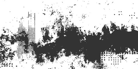 Obraz premium Abstract grunge texture in shades of grey, evoking an artistic aesthetic, the image presents a visually engaging composition, with the contrast of dark and light.