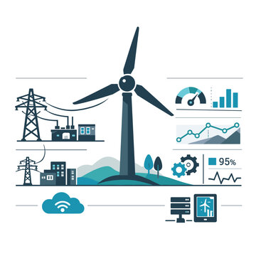Energy management and analytics illustration