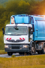 Garbage truck representing essential public infrastructure