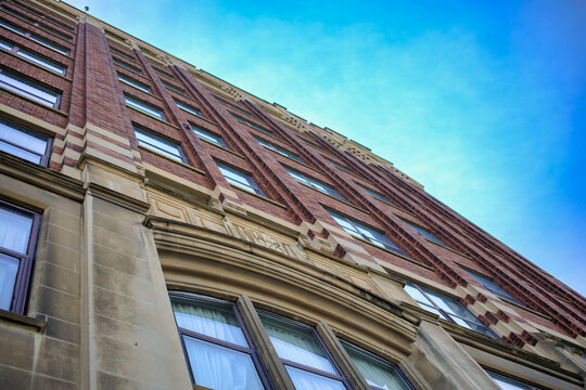Ottawa, ON, Canada: May 20, 2025 - Victoria Building Ottawa 140 Wellington St with sky copy space