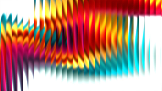 Abstract glass vibrant colorful gradient ripple texture holographic colors and soft noise futuristic vector background