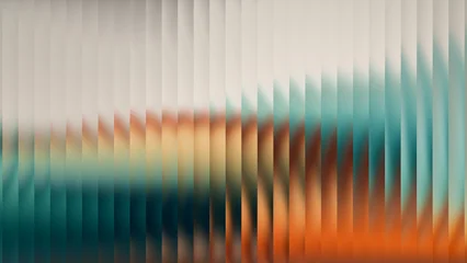 Fotobehang Kunst Abstract glass vibrant colorful gradient ripple texture holographic colors and soft noise futuristic vector background  © RIHAN