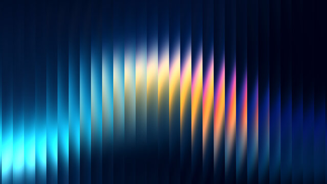Abstract glass vibrant colorful gradient ripple texture holographic colors and soft noise futuristic vector background