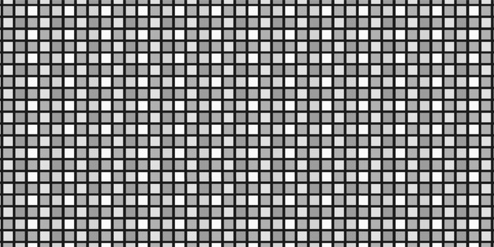 Silver mosaic background of small, shimmering square tiles reminiscent of a disco ball or a sparkling dance floor