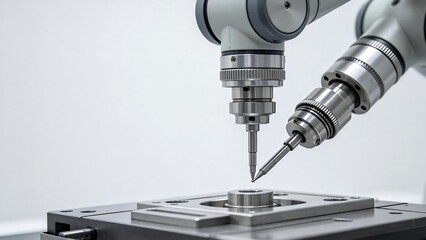 Fototapeta premium Industrial robotic arm in operation