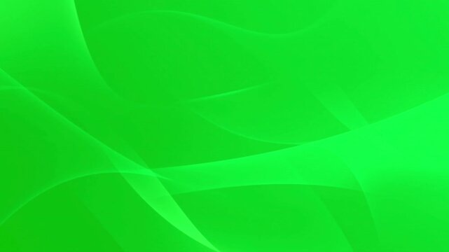 Abstract bright green wave background moving fluidly in seamless loop