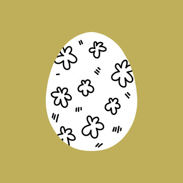 Easter egg icon. Illustration of Spring or Easter. Perfect for banner, postcard, poster, party and other decorations.