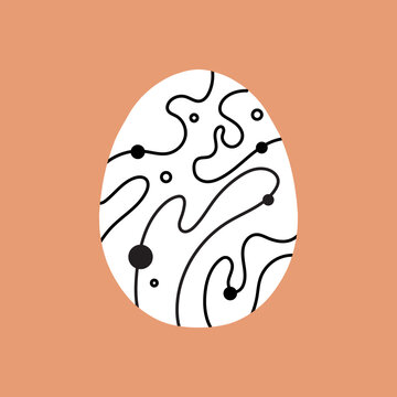 Easter egg icon. Illustration of Spring or Easter. Perfect for banner, postcard, poster, party and other decorations.