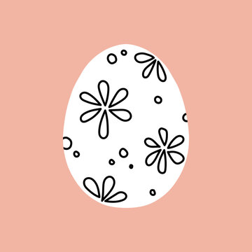 Easter egg icon. Illustration of Spring or Easter. Perfect for banner, postcard, poster, party and other decorations.