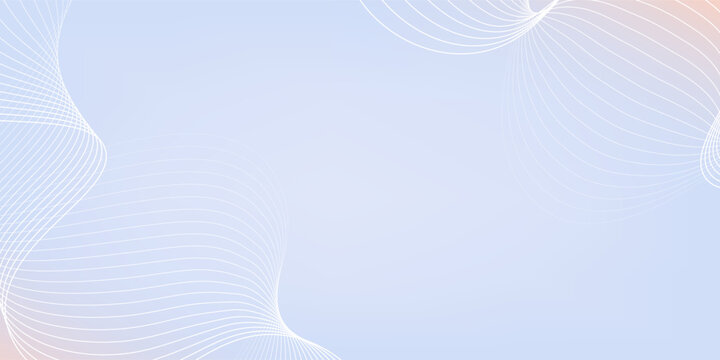 Soft pastel purple gradient background with white subtle wavy lines - futuristic minimalist vector illustration. digital elegant