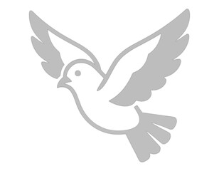 Obraz premium White Dove Vector Icon Flying