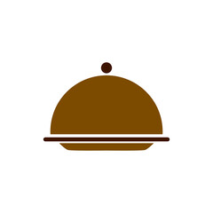 Fototapeta premium professional restaurant food server cloche cover icon