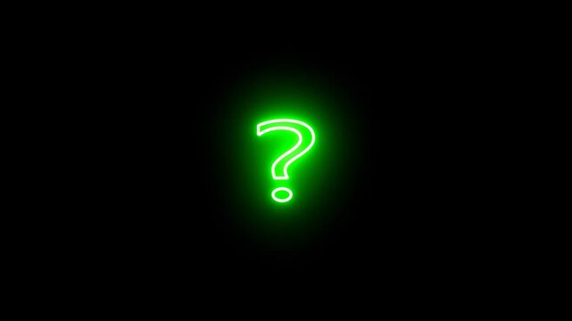 question mark on dark background