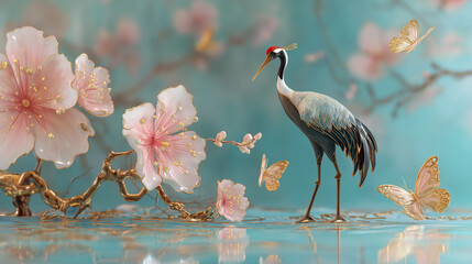 Fototapeta premium bird on a branch