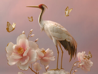 Fototapeta premium bird on a branch