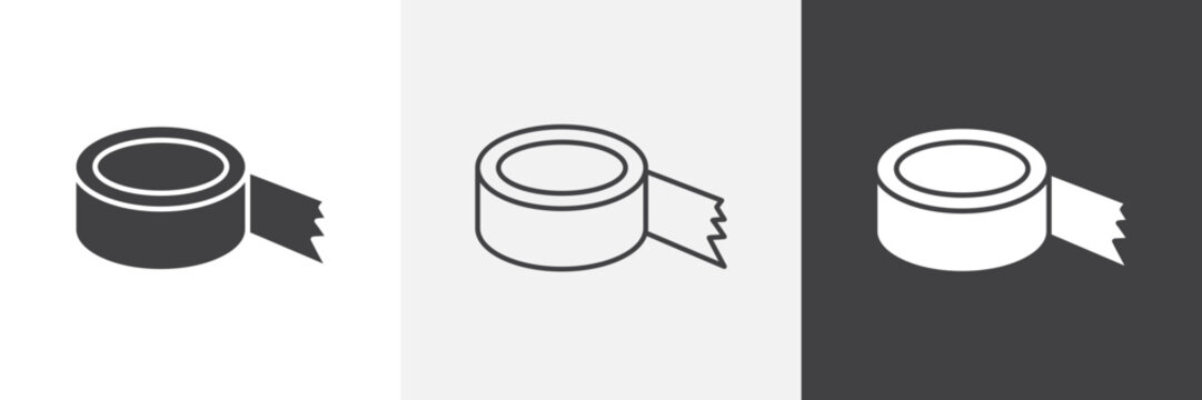 Adhesive tape icon element for design projects and web designs