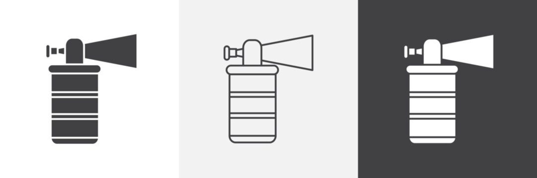 Air horn icon element for design projects and web designs