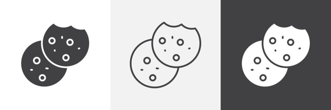 Biscuit icon element for design projects and web designs