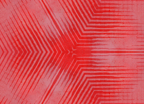 Abstract red geometric striped background with copy space