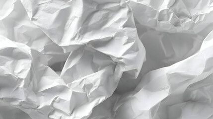 Fototapeta premium crumpled white paper