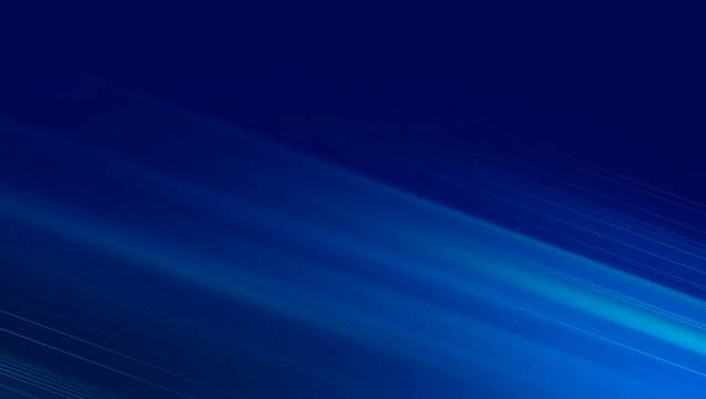 Abstract blue background with moving light streaks and big data concept